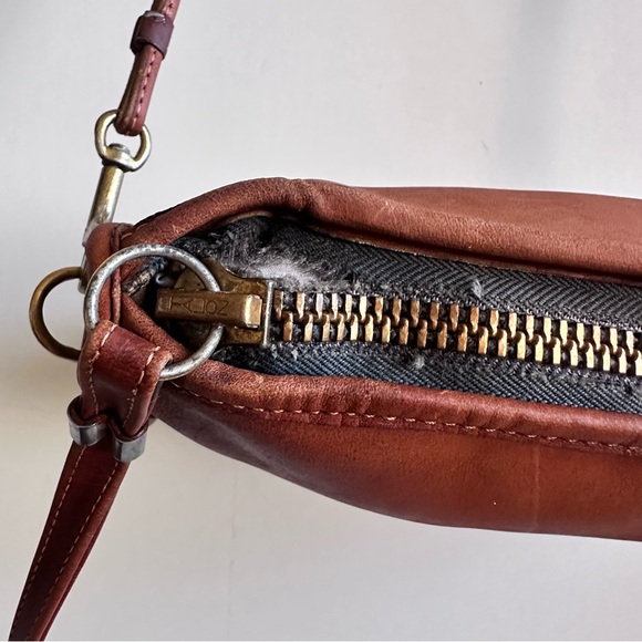 Coach Vintage Basic Clutch Bag British Tan Zipper Needs Repair - Picture 3 of 9